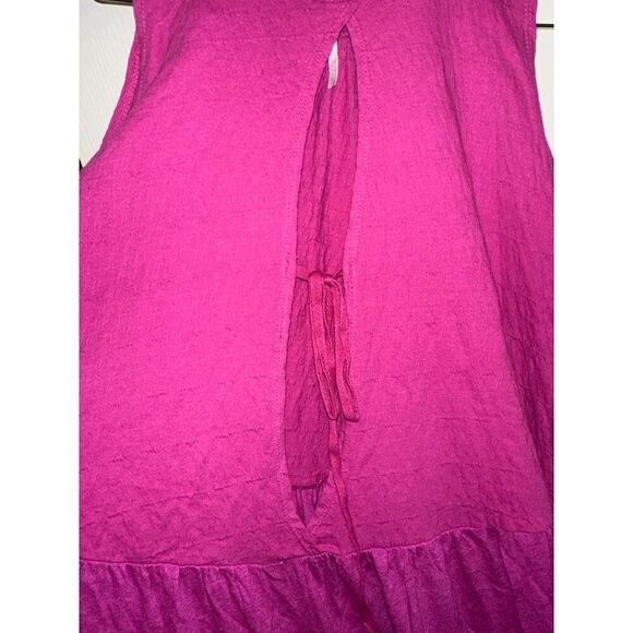 Free People Right On Time Flared Jungle Flower Oversized Tank Top Size Small - Picture 9 of 16